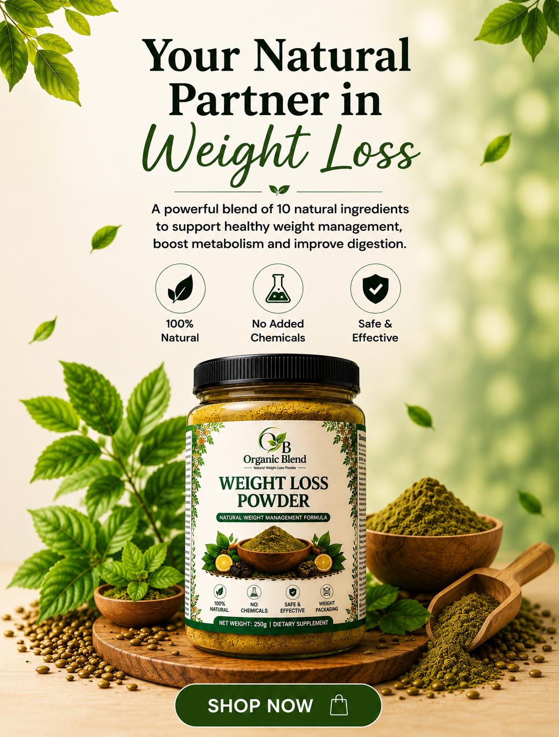 Organic Blend® Weight Loss Powder